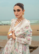 4B | Dove's Song - Cloud | 3PC Unstitched Lawn Crimson By Saira Shakira